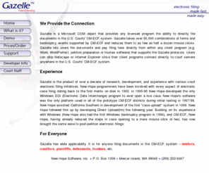 cmecfsoftware.com: Gazelle for CM-ECF - Electronic Case Filing Made Easy
