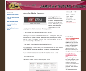 jamplayguitarlessons.com: Jamplay Guitar Lessons
Jamplay Guitar Lessons maybe the best quality choice for online guitar lessons. But be sure to check a few things out here before you decide to improve your chops with Jamplay Guitar Lessons.