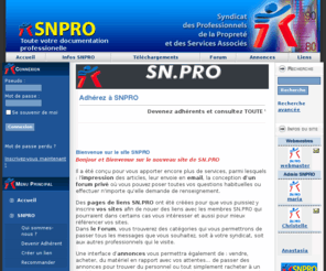 snpro.fr: SNPRO - Bienvenue sur le site SNPRO
Syndicat National de la Propreté et des Services Associés. Toute la documentation professionnelle des professionnels de la propreté. Infos sociales, juridiques, générales, formations, liens, calendrier des obligations sociales, forums, annonces, ...