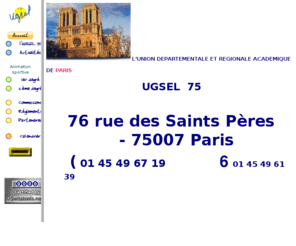 ugsel75.org: UGSEL 75
union generale sportive de l'enseignement libre catholique de paris