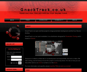 gnacktrack.co.uk: GnackTrack - Gnome Based Penetration Distro
gnacktrack