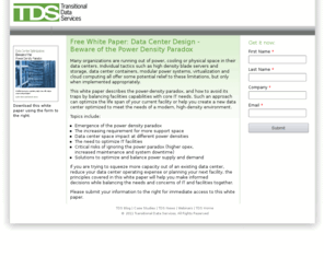 powerdensityparadox.com: Power Density Paradox - White Paper
Download a free white paper: Data Center Design - Beware of the Power Density Paradox. This white paper covers data center design considerations for modern, high power density IT equipment.