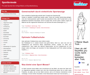 sportlermode.de: Sportlermode. Für jede Sportart die richtige Bekleidung
Sportlermode. In unserem Onlineshop finden Sie für jede Sportart die richtige Bekleidung. Outdoor, Ski, Snowboard, Kitsurfen oder andere Funsportarten.