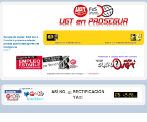 ugtprosegur.es: UGT en Prosegur Cia de Seguridad
La web de los vigilantes de seguridad en Prosegur. Tu Sección Sindical. Tu sindicato