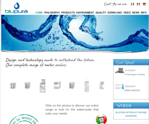 bluepura.com: Blupura: eco-friendly watercoolers
BLUPURA is the Italian manufacturer of eco-friendly point of use watercoolers,  first on the market  to offer natural refrigerant  gases (HC hydrocarbons), which do not contribute to global warming  and are energy efficient. 
The FONTEMAGNA models, ideal for restaurants, canteens and big offices, are made with innovative material such as glass and aluminum, and can  give  150 liters of cold water per hour, a real high performance thanks to the ICE BANK technology.
All models are with the SPARKLING water option.