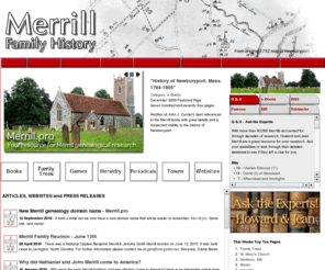generations.info: Merrill Genealogy and Family History
Merrill Genealogy and Family History.