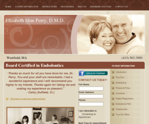 perryendo.com: Endodontics Westfield MA, Endodontist
Westfield MA Endodontist Dr. Perry. We are a dental practice dedicated exclusively to endodontic care. Don't hesitate to contact us at (413) 562-3900.