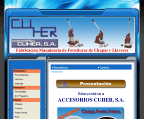 publicuher.com: Publi Cuher - Presentacion
Frabricación de maquinas y fornituras para llaveros y chapas