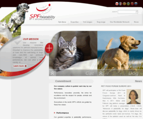 spf-diana.com: SPF palatability for pet food manufacturers
For pet food manufacturers, we develop the best solutions to increase pet food palatability and pets well being.