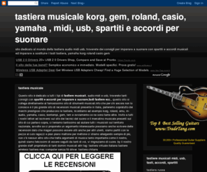 tastiera.org: tastiera musicale audio, midi, usb e spartiti e accordi per suonare
