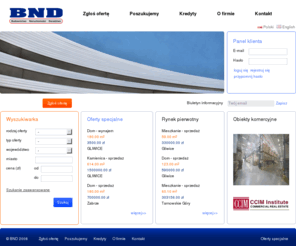 bnd.pl: BND - mieszkania, nieruchomości, domy: Śląsk, Zabrze, Gliwice
BND Biuro Nieruchomości: mieszkania, domy, nieruchomości, powierzchnie biurowe, działki budowlane i rekreacyjne. Śląsk, Zabrze, Gliwice. BND Biuro Nieruchomości: Gliwice, ul. Bytomska 15 - tel. 032 337 47 00.
