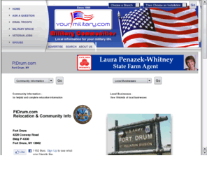 ftdrum.net: FtDrum.com - The Fastest Growing Military Directory on the Web!
Local community information to help make military relocation easy! Many local businesses advertise their services.