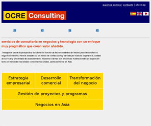 ocreconsulting.com: OCRE Consulting
Somos una organización independiente de consultoría de negocios en Europa y Asia.