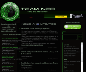 team-neo.com: Team NeO
Team-NeO :: Multi Theft Auto and San Andreas Multiplayer servers