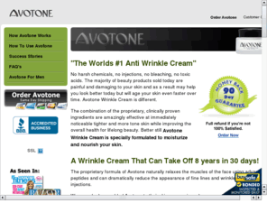 avoton.com: AVOTONE | Anti-Aging Anti-Wrinkle Skin Care
Avotone introduces anti-aging and anti-wrinkle skin care without injections.