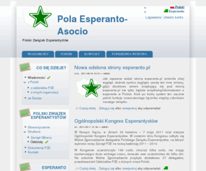 esperanto.pl: Polski Związek Esperantystów
Oficjalna strona Polskiego Związeku Esperantystów, Pola esperanto Asocio