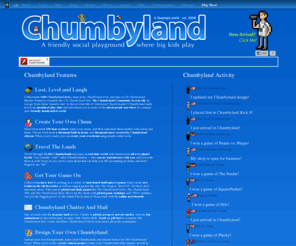 mychumbyland.com: Welcome To Chumbyland!  A Social Networking Experience Only On Chumby.
The chumby is a compact wi-fi device that displays useful and entertaining information from the web. It can also be used as an Internet radio player, digital picture frame and alarm clock.