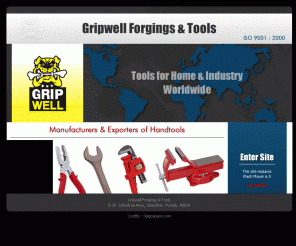 gripwell.com: Gripwell Forgings & Tools : Manufacturers and Exporters of Spanners, Vices, Pliers and Cutters, Pincers, Wrenches, Planes, Hammers, Clamps, Chisels and bars, Automobile Tools, Double Open End Spanners, Combination Spanners, Ring spanners, Fixed base Vice, Swivel base Vice, Hand tools, Garden Tools....
