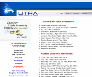 litramfg.com: Litra Mfg - Custom Fiber Optic & Electronic Cable Assemblies
Custom Fiber Optic and Electronic Cable Assemblies.