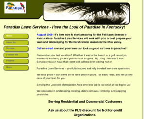 paradiselawnservices.com: Home - Paradise Lawn Services
A WebsiteBuilder Website