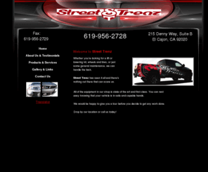 strenz.com:   Custom Car Parts and Accessories - El Cajon, CA - Street Trenz
Street Trenz offers custom car parts and accessories for El Cajon, CA. Browse our website to learn more about us.