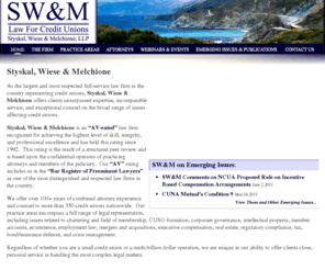 swmattorneys.com: Law For Credit Unions - Styskal, Wiese and Melchione, LLP - Attorneys at Law in Glendale Los Angeles California
Full Service Law Firm Representing Credit Unions. As counsel for over 350 credit unions across the United States, Styskal, Wiese & Melchione, LLP offers clients comprehensive and effective legal services for every facet of their business.