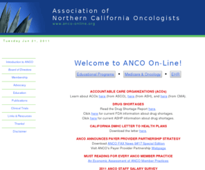 anco-online.org: Welcome to the Association of Northern California Oncologists (ANCO)
