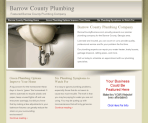 barrowcountyplumbing.com: Barrow County Plumbing | Winder GA, Statham, Braselton Plumbers
Barrow County's premier plumbing company.  Contact us today for expert service.