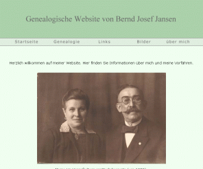 berndjosefjansen.de: Genealogische Hompage von Bernd Josef Jansen
