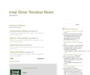 Revaluation Of Iraqi Dinar December 2010