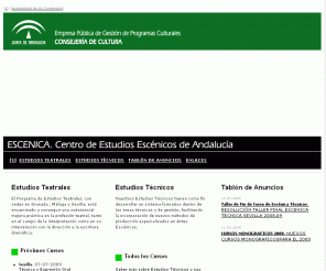 escenica.net: Escénica. Centro de Estudios Escénicos de Andalucía
