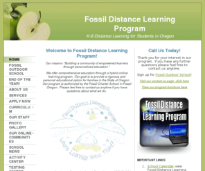 fossildlp.org: Fossil Distance Learning Program - Home
Welcome to Fossil Distance Learning Program! Our mission: "Building a community of empowered learners through personalized education."  We offer comprehensive education through a hybrid online learning program.  Our goal is to provide a rigorous and person
