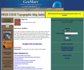 geomart.com: Geochron Magnabrite Wall Map USGS Topo National Geographic
Your expediated source for Geochron, USGS topographic maps, NOAA nautical charts, aerial photography, wall maps, globes, and every other map and map related product you can name.  Come in and get your Free USGS topo index!