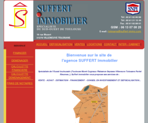 suffert-immo.com: Toulouse Muret  Cugnaux Plaisance Feysse
  suffert .