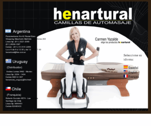 henarturalargentina.com: Henartural, Camillas automasaje, ceragem, jade
Henartural, Camillas automasaje, ceragem, jade