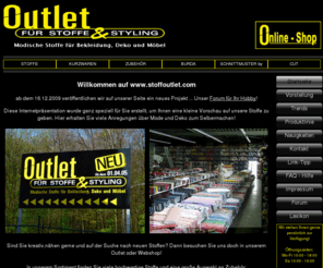 stoffoutlet.es: Outlet für Stoffe und Styling
Joomla! - dynamische Portal-Engine und Content-Management-System