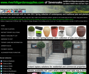 riverhillgardensupplies.com: Large Outdoor Garden Pots and Planters - HOME
Riverhill Garden Supplies are an online supplier of large outdoor garden pots and garden planters. Riverhill garden Supplies sell topiary such as buxus sempervirens and bay trees online. Riverhill Garden Supplies have in stock black planters, resin planters, terracotta planters, cubed and tall pots and planters, white planters and ironstone pottery. Riverhill Garden Supplies are the leadline online supplier of Apta pottery.