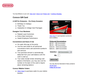 Conocogiftcard.com: ConocoPhillips Gas Cards Gift Cards ...