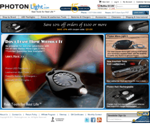 protonlite.com: PhotonLight.com :: Powerful LED Flashlights, LED Keychain Lights & more.
World-famous Photon LED flashlights including handheld LED flashlights, LED utility headlamp / flashlight & mini keychain LED micro-light flashlights. Powerful mini LED lights & flashlight.