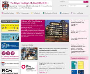 rcoa.ac.uk: RCoA Home
Welcome to the Royal College of Anaesthetists, the professional body responsible for the specialty of anaesthesia throughout the United Kingdom.