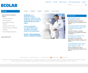 ecolab.com.pl: Ecolab
Ecolab - to specjalista w zakresie profesjonalnego utrzymania higieny. Oferuje produkty, sprzęt i maszyny, technologie czyszczenia, serwis, doradztwo fachowe i szkolenia.