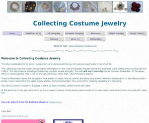 collectingcj.com: Collecting CJ
Treasures-in-Time will bring you a collection of quality, unique antiques and vintage items. We 
specialize in collectible jewelry, perfume bottles, watches, watch holders, clocks, and decorative accessory items, from the 18th, 19th and 20th centuries.