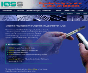 datamatrix-code.biz: IOSS 2d DataMatrix Barcodeleser Wafer Reader Semiconductor
DataMatrix, Semiconductor, OCR- und Bildverarbeitungsloesungen, Standard, kundenspezifisch, individuell, innovativ. Datamatrix Codierungen in der Prozessoptimierung fuer Sensorik und Automatisierungstechnik.