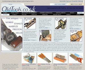 : Old Tools are a UK supplier of antique, old, used woodworking tools 