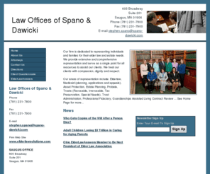 wealthtransferparties.com: Law Offices of Spano & Dawicki
Our firm is dedicated to representing individuals and families for their elder law and estate needs. We provide extensive and comprehensive representation and serve as a single point for all resources, Elder Law Answers, information about Medicaid planning, Medicare and nursing home rights.