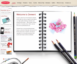 derwentpencils.co.uk: Derwent Pencils | Home
A warm welcome to the Derwent website which tells you all you need to know about our high quality drawing materials and writing instruments.   We've been making pencils in Cumbria since 1832, and we think we've perfected the art.