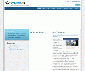 cms4i.com: CMS4i - Content Management Web Sites for Process Control, Instrumentation, and Industrial Equipment Companies
Designer and developer of content management systems for industrial businesses