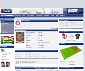 ivica-olic.com: Ivica Olic - Spielerprofil - transfermarkt.de
Ivica Olic ist ein Fußballspieler aus Kroatien (* 14.09.1979 in Davor, Jugoslawien (SFR)). Olic spielt bei FC Bayern München.