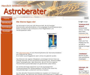 astroberater.com: Astroberater
Astrologie Beratung Horoskope Lebensberatung Kartenlegen Lebenshilfe Zukunftsfragen Entscheidungen