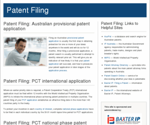 patentfiling.com.au: Patent Filing
An experienced Patent Attorney Sydney is able to File a clients PCT International Patent Application towards getting an australian patent.